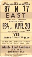 Ticket Stubs